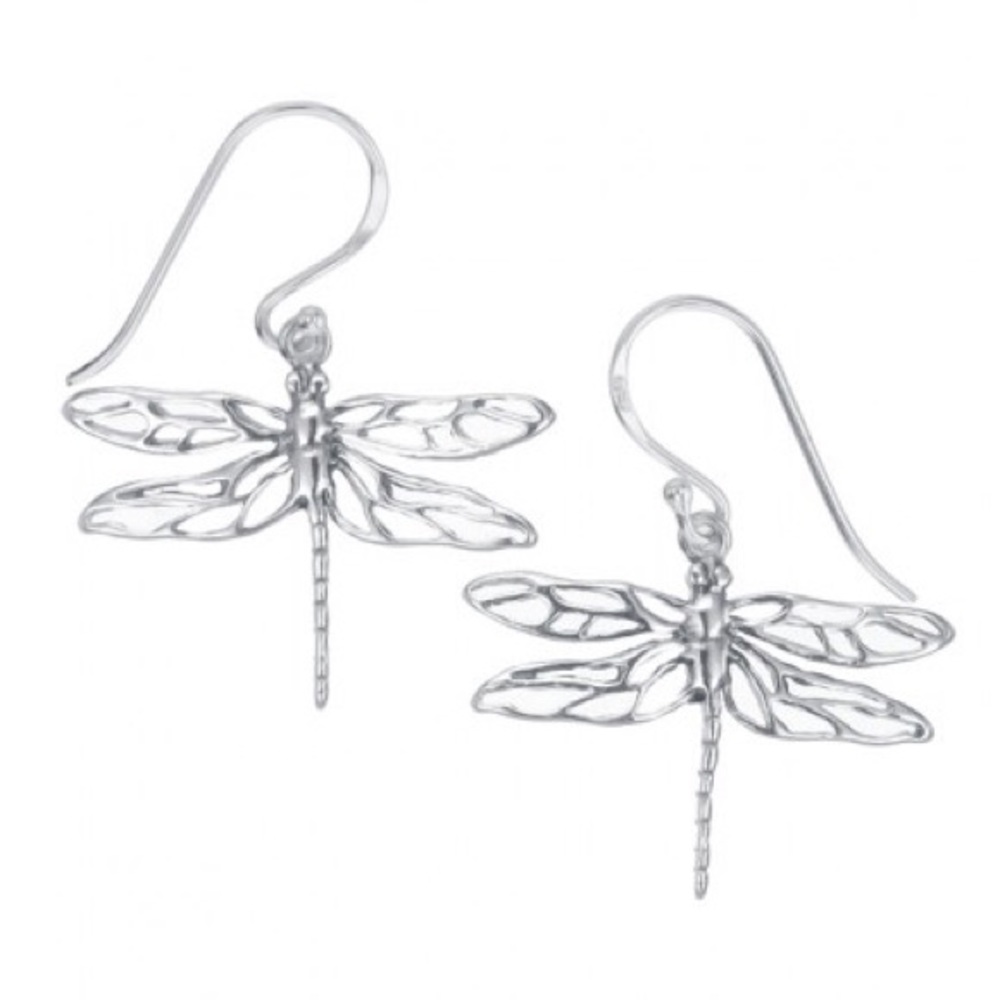 Sterling Silver Dragonfly Earrings